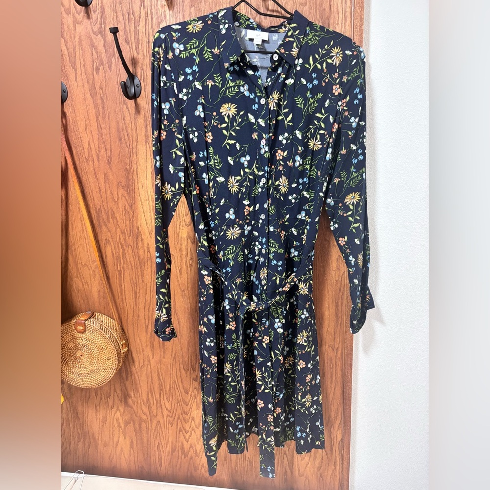 J. Jill Floral Long Sleeve Dress